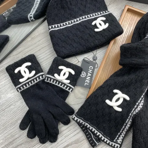 Replica Chanel Hat and Scarf and Glove Set #1413108 $72.00 USD for Wholesale