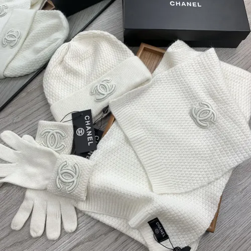 Replica Chanel Hat and Scarf and Glove Set #1413109 $72.00 USD for Wholesale