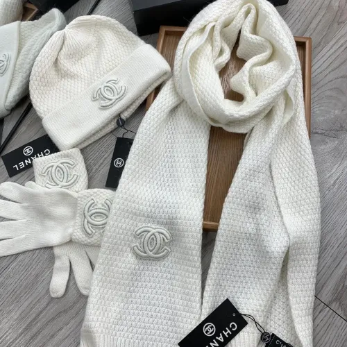 Replica Chanel Hat and Scarf and Glove Set #1413109 $72.00 USD for Wholesale