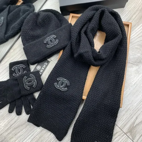 Replica Chanel Hat and Scarf and Glove Set #1413110 $72.00 USD for Wholesale
