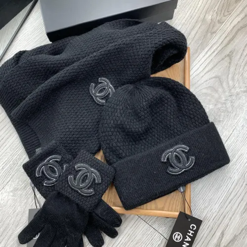 Replica Chanel Hat and Scarf and Glove Set #1413110 $72.00 USD for Wholesale