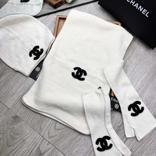 Chanel Hat and Scarf and Glove Set #1413111 $72.00 USD, Wholesale Replica Chanel Hat and Scarf and Glove Set