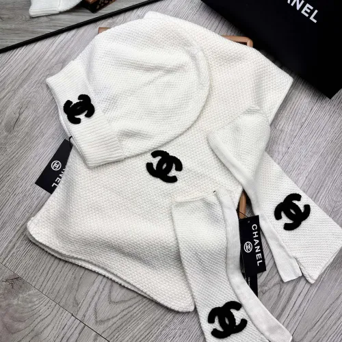 Replica Chanel Hat and Scarf and Glove Set #1413111 $72.00 USD for Wholesale
