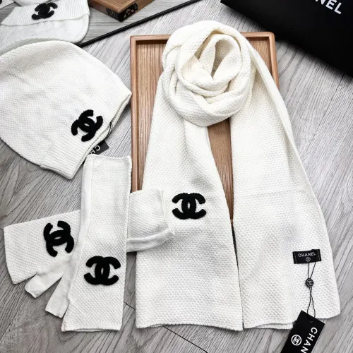 Replica Chanel Hat and Scarf and Glove Set #1413111 $72.00 USD for Wholesale