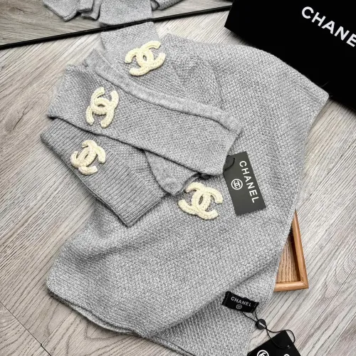 Replica Chanel Hat and Scarf and Glove Set #1413112 $72.00 USD for Wholesale