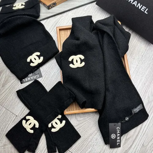 Replica Chanel Hat and Scarf and Glove Set #1413115 $72.00 USD for Wholesale