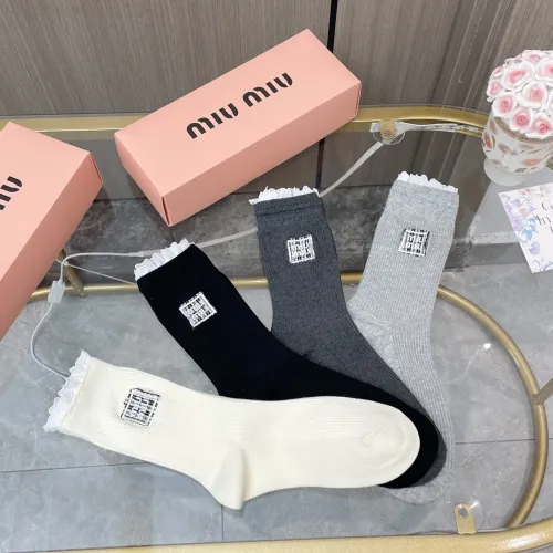 Replica MIU MIU Socks #1413138 $38.00 USD for Wholesale