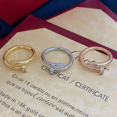 Replica Cartier Rings In Rose Gold For Women #1413374 $25.00 USD for Wholesale
