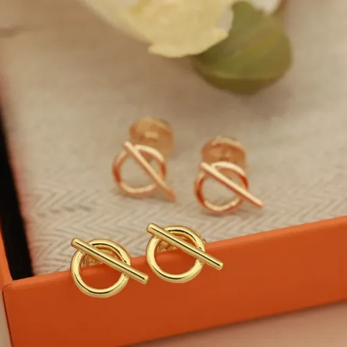 Replica Hermes Earrings For Women #1413617 $27.00 USD for Wholesale