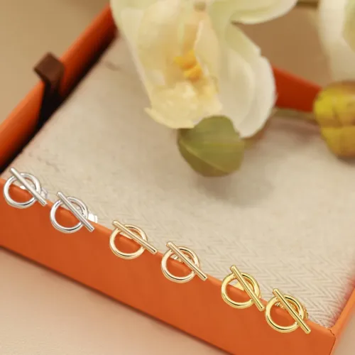 Replica Hermes Earrings For Women #1413617 $27.00 USD for Wholesale