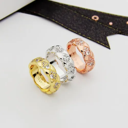Replica Chanel Rings In Rose Gold For Women #1413800 $25.00 USD for Wholesale