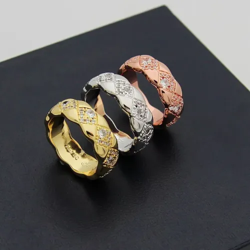 Replica Chanel Rings In Rose Gold For Women #1413800 $25.00 USD for Wholesale