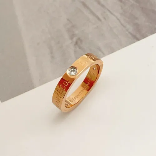 Replica Tiffany Rings In Rose Gold For Women #1413992 $25.00 USD for Wholesale