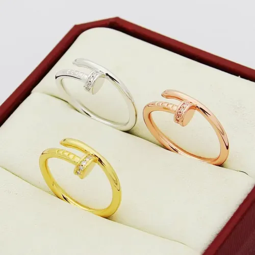 Replica Cartier Rings In Rose Gold For Unisex #1414052 $25.00 USD for Wholesale