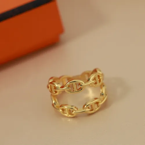 Hermes Rings In Gold #1414071 $29.00 USD, Wholesale Replica Hermes Rings
