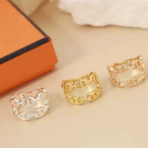 Replica Hermes Rings In Gold #1414071 $29.00 USD for Wholesale