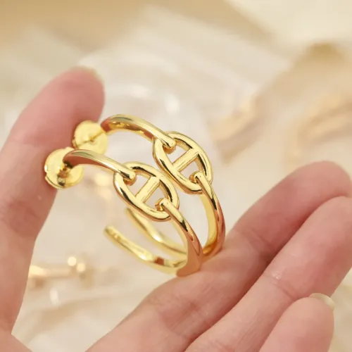 Replica Hermes Earrings For Women #1414075 $32.00 USD for Wholesale