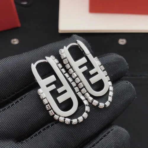 Fendi Earrings For Women #1414088 $29.00 USD, Wholesale Replica Fendi Earrings