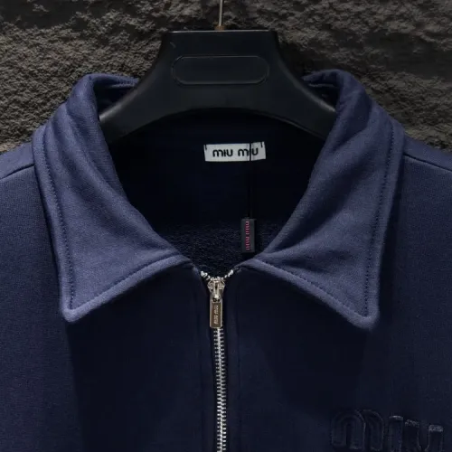 Replica MIU MIU Hoodies Long Sleeved For Unisex #1414391 $60.00 USD for Wholesale