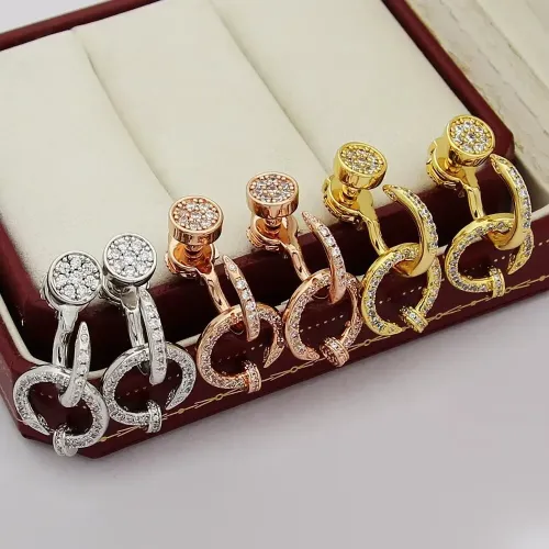 Replica Cartier Earrings For Women #1414417 $32.00 USD for Wholesale