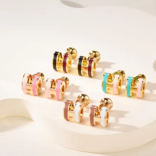 Replica Hermes Earrings For Women #1414427 $52.00 USD for Wholesale