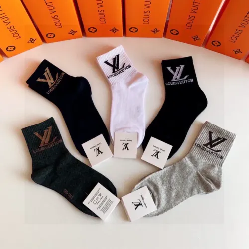 Replica Louis Vuitton LV Socks #1414847 $27.00 USD for Wholesale