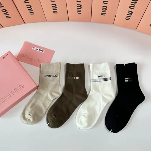 MIU MIU Socks #1414851 $29.00 USD, Wholesale Replica MIU MIU Socks