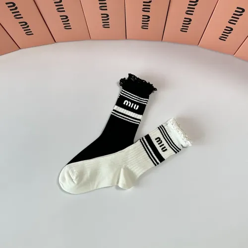 Replica MIU MIU Socks #1414868 $29.00 USD for Wholesale
