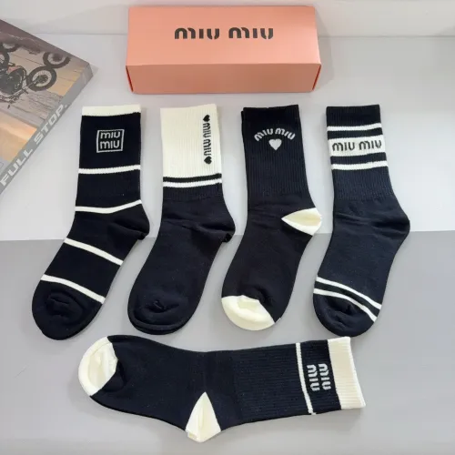 Replica MIU MIU Socks #1414871 $29.00 USD for Wholesale
