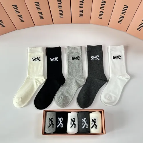 MIU MIU Socks #1414880 $29.00 USD, Wholesale Replica MIU MIU Socks