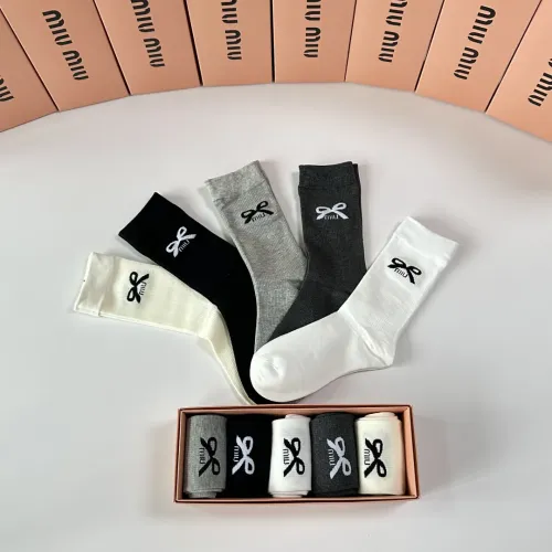 Replica MIU MIU Socks #1414880 $29.00 USD for Wholesale