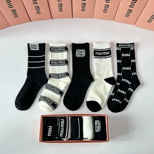 MIU MIU Socks #1414888 $29.00 USD, Wholesale Replica MIU MIU Socks