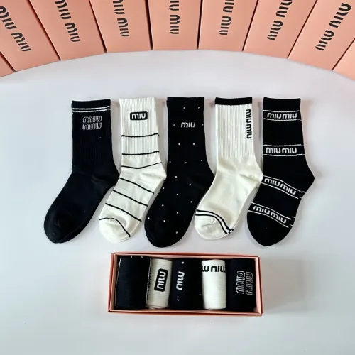 MIU MIU Socks #1414889 $29.00 USD, Wholesale Replica MIU MIU Socks