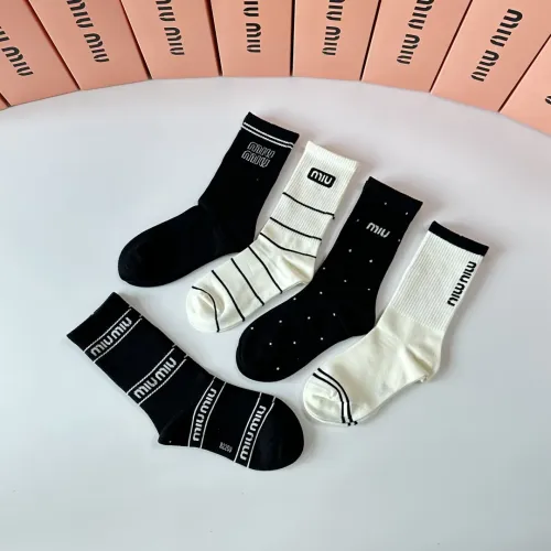 Replica MIU MIU Socks #1414889 $29.00 USD for Wholesale