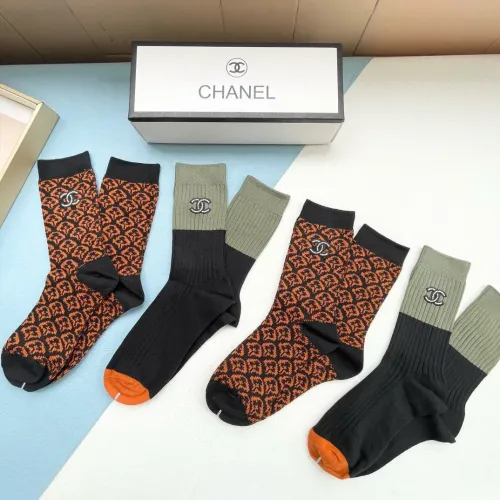 Replica Chanel Socks #1414970 $32.00 USD for Wholesale