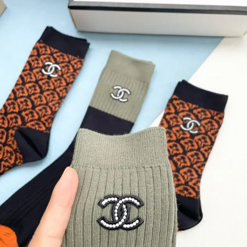 Replica Chanel Socks #1414970 $32.00 USD for Wholesale