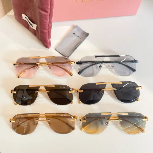 Replica MIU MIU AAA Quality Sunglasses #1415178 $60.00 USD for Wholesale