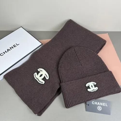 Chanel Hat and Scarf Set #1415438 $45.00 USD, Wholesale Replica Chanel Hat and Scarf and Glove Set