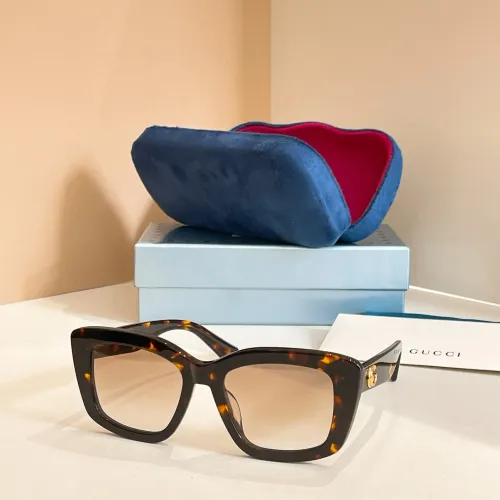 Gucci AAA Quality Sunglasses #1415447 $60.00 USD, Wholesale Replica Gucci AAA Quality Sunglasses