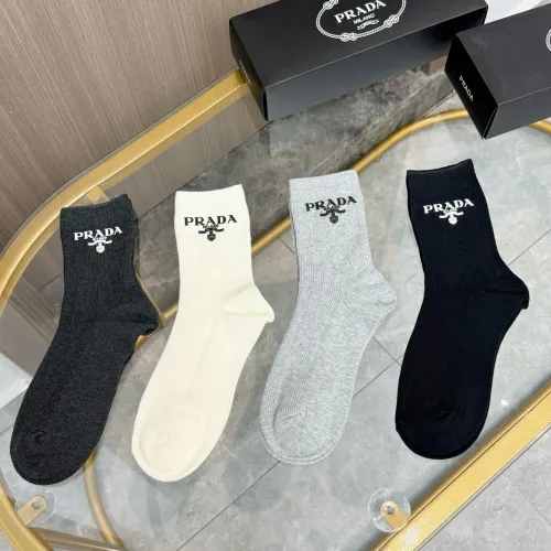 Prada Socks #1415568 $29.00 USD, Wholesale Replica Prada Socks