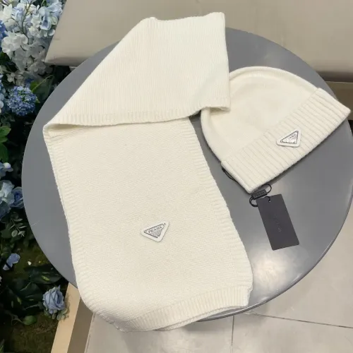 Prada Hat and Scarf Set #1415786 $64.00 USD, Wholesale Replica Prada Hat and Scarf and Glove Set