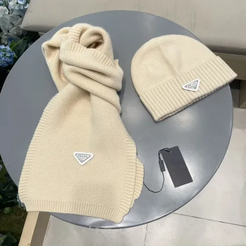 Replica Prada Hat and Scarf Set #1415787 $64.00 USD for Wholesale