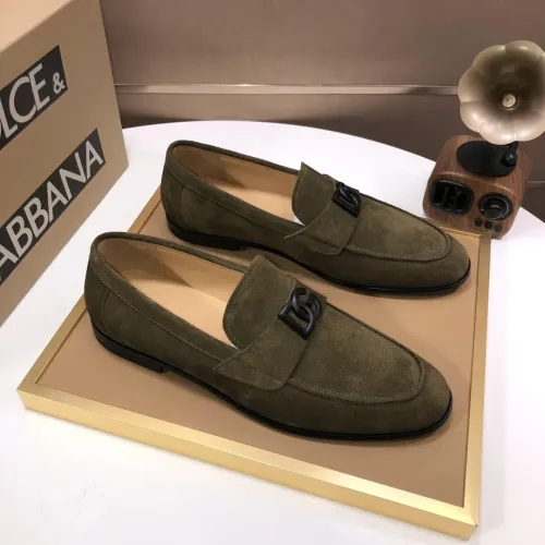 Replica Dolce & Gabbana D&G Leather Shoes For Men #1415792 $98.00 USD for Wholesale