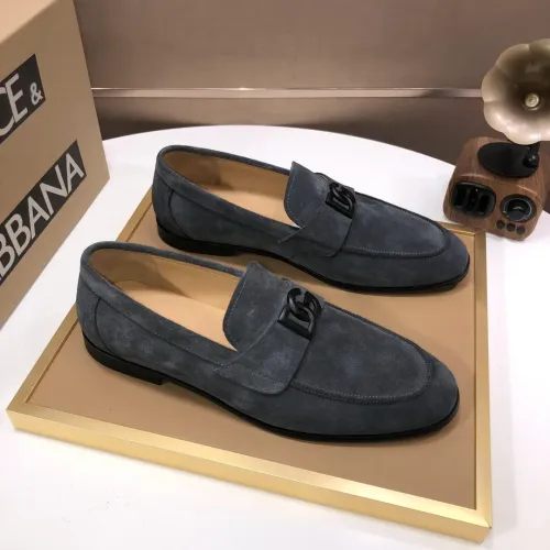 Replica Dolce & Gabbana D&G Leather Shoes For Men #1415794 $98.00 USD for Wholesale