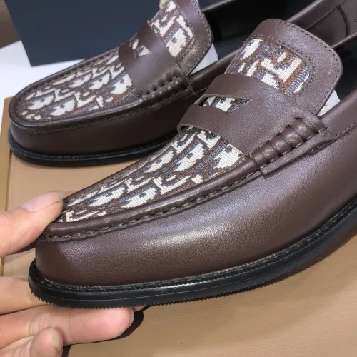 Replica Christian Dior Leather Shoes For Men #1415801 $100.00 USD for Wholesale