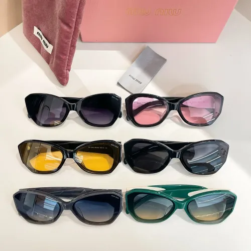 Replica MIU MIU AAA Quality Sunglasses #1415942 $60.00 USD for Wholesale