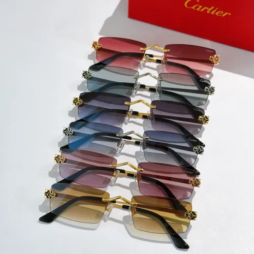 Replica Cartier AAA Quality Sunglassess #1415985 $60.00 USD for Wholesale