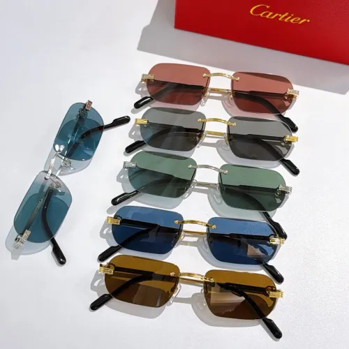 Replica Cartier AAA Quality Sunglassess #1415993 $60.00 USD for Wholesale