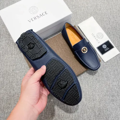 Replica Versace Leather Shoes For Men #1416055 $85.00 USD for Wholesale