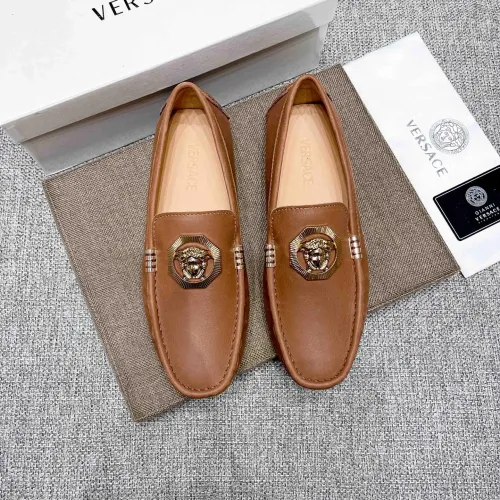 Replica Versace Leather Shoes For Men #1416057 $85.00 USD for Wholesale